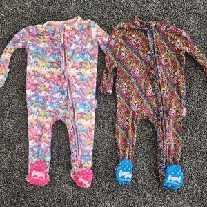 Posh peanut lisa frank ruffled footie 0-3 months